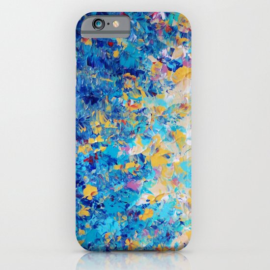 HYPNOTIC BLUE SUNSET - Simply Beautiful Royal Blue Navy Turquoise Aqua Sunrise Abstract Nature Decor iPhone & iPod Case