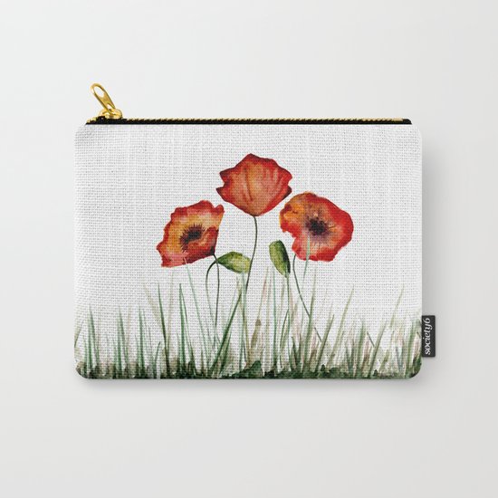 Red poppies Carry-All Pouch