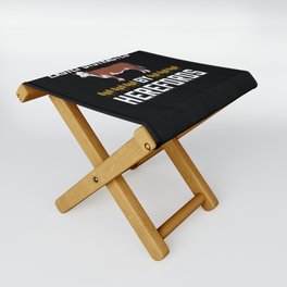 Hereford Cow Cattle Bull Beef Farm Folding Stool