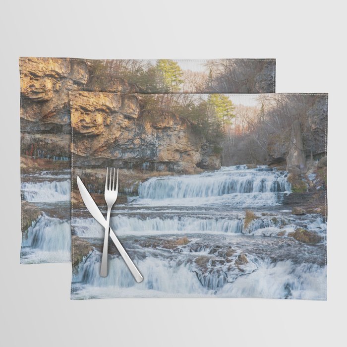Cascading Waterfall | Long Exposure Photography Placemat