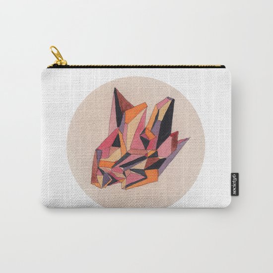 Warm Geometric Watercolour Carry-All Pouch