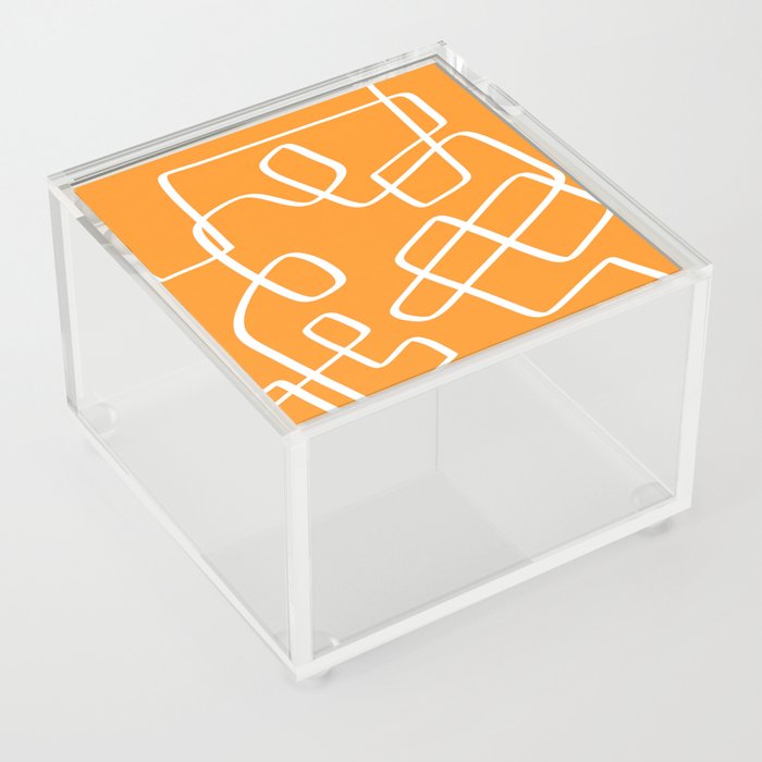 Abstract minimal line drawing 2 Acrylic Box