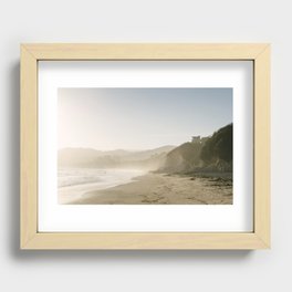 El Capitan Canyon - Santa Barbara Beach  Recessed Framed Print