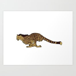 King Cheetah Art Print