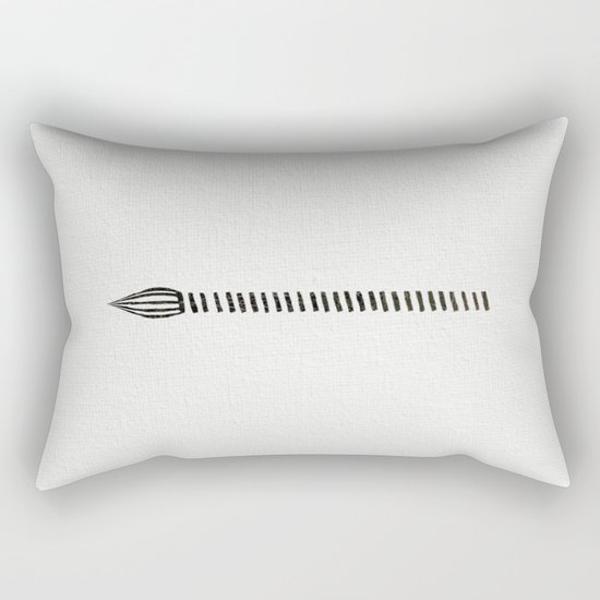 The White Zebra Rectangular Pillow