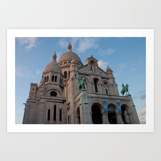Sacre Coeur in September Art Print