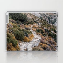 Path into the Mountains | Greek Nature | Colorful and Bright Travel Photography in Greece, Europe Laptop Skin