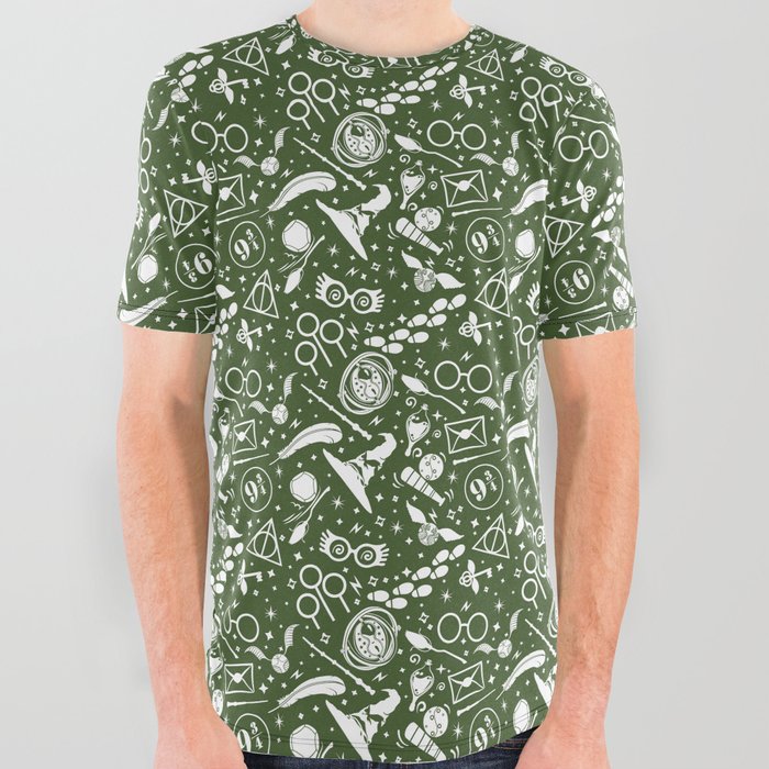 harry p green elements magic school All Over Graphic Tee