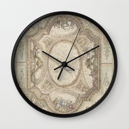 Design for a ceiling painting with a central representation of Aurora, Elias van Nijmegen, 1677 - 1755 Wall Clock