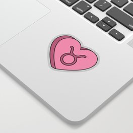 Taurus Candy Hearts Sticker