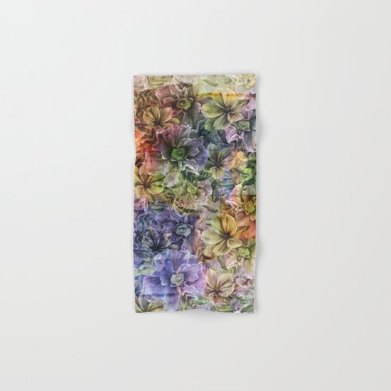 Floral painterly pattern Hand & Bath Towel