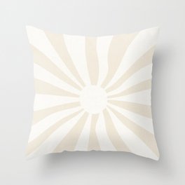 ava sunrise - cream Throw Pillow