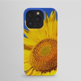 Bold Sunflower iPhone Case | Nature, Vivid, Flower, Garden, Vibrant, Bluesky, Floral, Bold, Flora, Photo 