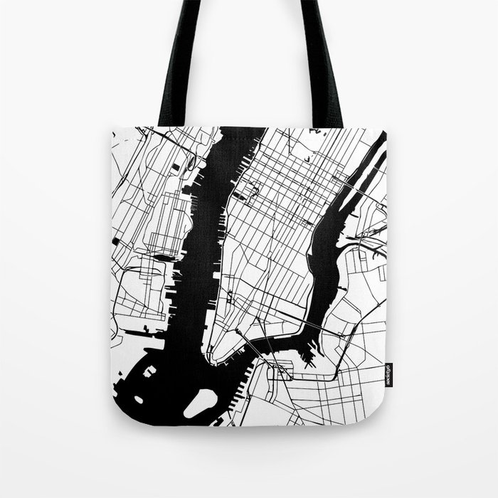 New York City Minimal Map Tote Bag