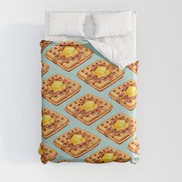 Waffle Pattern Duvet Cover