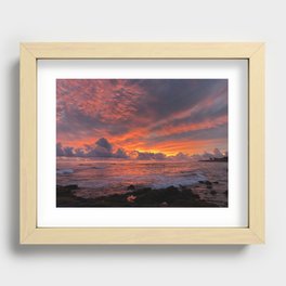 Poipu Sunset 2 Recessed Framed Print