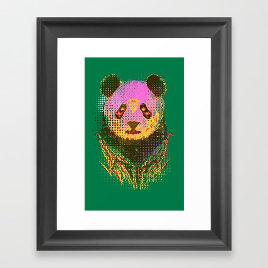 Dandy panda Framed Art Print