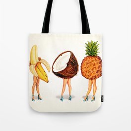 Tropical Fruit Pin-Ups Tote Bag