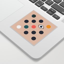 polka eye dot Sticker