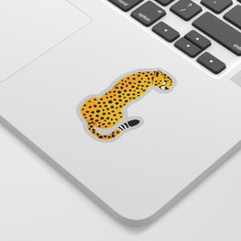 The Stare: Golden Cheetah Edition Sticker