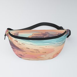 beach and stone Fanny Pack