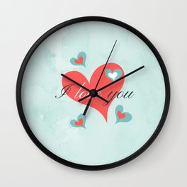 Saint Valentine's Day (I love you) Wall Clock