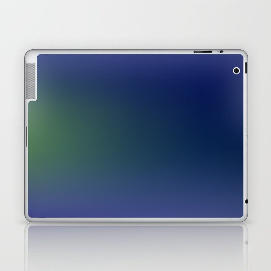 14  Blue Gradient Background 220715 Minimalist Art Valourine Digital Design Laptop & iPad Skin