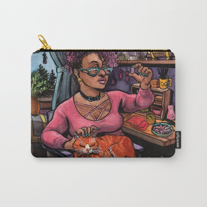 Cat Witch Carry-All Pouch