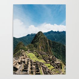 Machu Picchu, Peru || Inca Trail, South America, Travel photography Poster