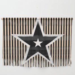 The Greatest Star! Black and Cream Wall Hanging
