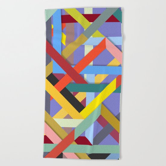 Abstract #225 Corners, Intersections & Dead Ends Beach Towel