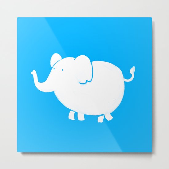 White Elephant Metal Print
