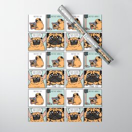 Another Wrinkle Pug Wrapping Paper