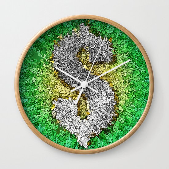 Dollar Sign Pop Art Wall Clock