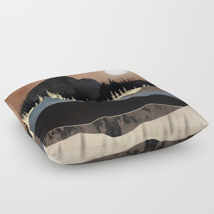 Autumn Mountains Floor Pillow