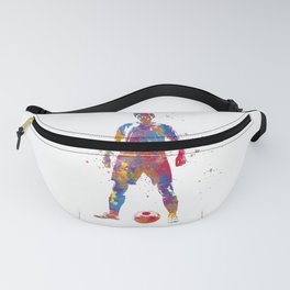 Football player in watercolor Fanny Pack