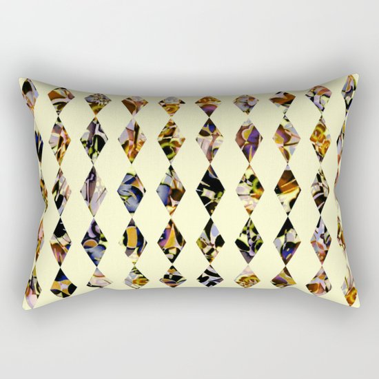 luminous diamond shaped garland Rectangular Pillow