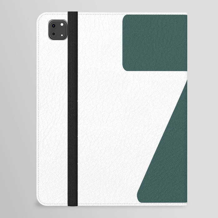 7 (Dark Green & White Number) iPad Folio Case
