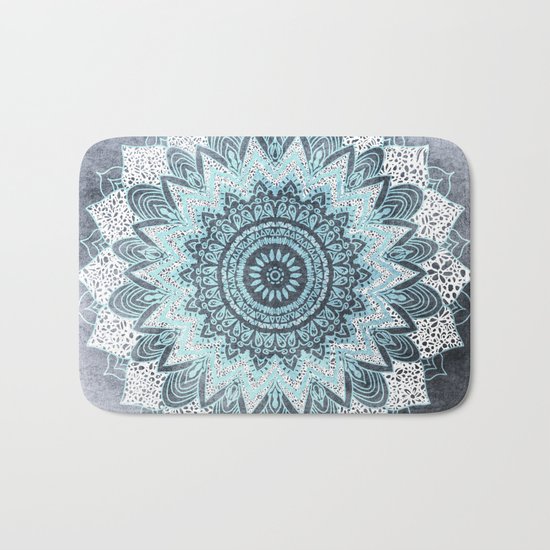 BOHOCHIC MANDALA IN BLUE Bath Mat