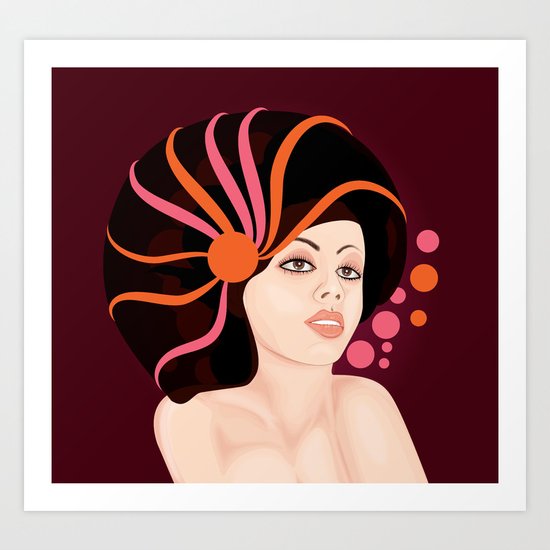 Snail Lady Art Print
