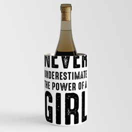 RBG, Never Underestimate The Power Of A Girl With A Book Wine Chiller
