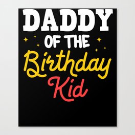 Circus Birthday Party Dad Theme Cake Ringmaster Canvas Print