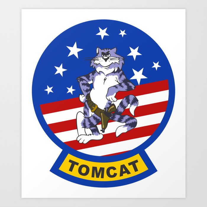 F14 Tomcat Patch Art Print