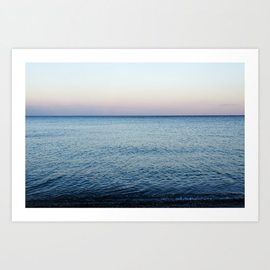 Sea. Evening Calm Art Print