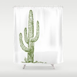 Saguaro Cactus Shower Curtain