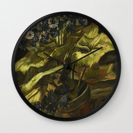 Cineraria by Vincent van Gogh Wall Clock | Fine, Art, Fineart, Famous, Paintings, Landscape, Painting, Vincent, Nature, Popular 