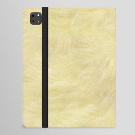 abstract modern light yellow soft plush texture iPad Folio Case