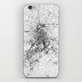 Linz White Map iPhone Skin