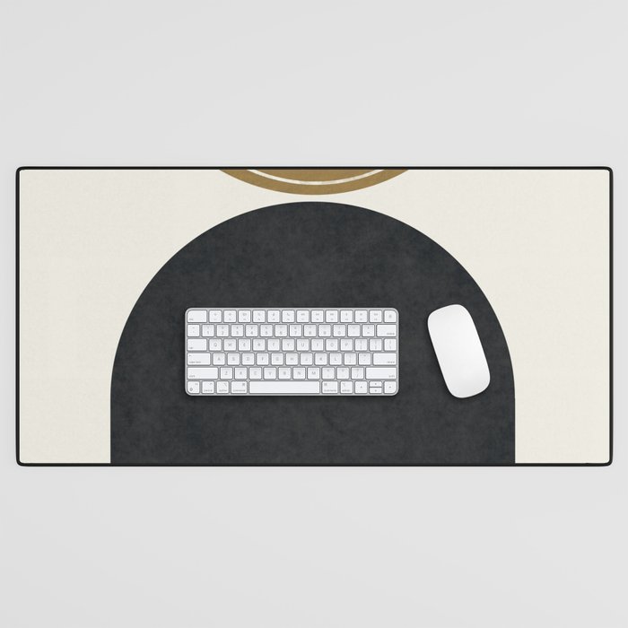 Mid century Arch design minimalist Desk Mat by Little Dean Society6