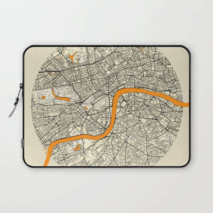 London Map Moon Laptop Sleeve
